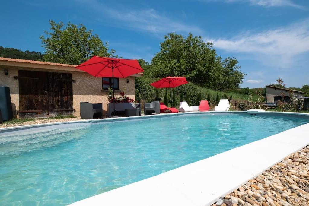 Combe Jolie Clim, Piscine & Jacuzzi Villa Saint-Vincent-de-Cosse Екстериор снимка