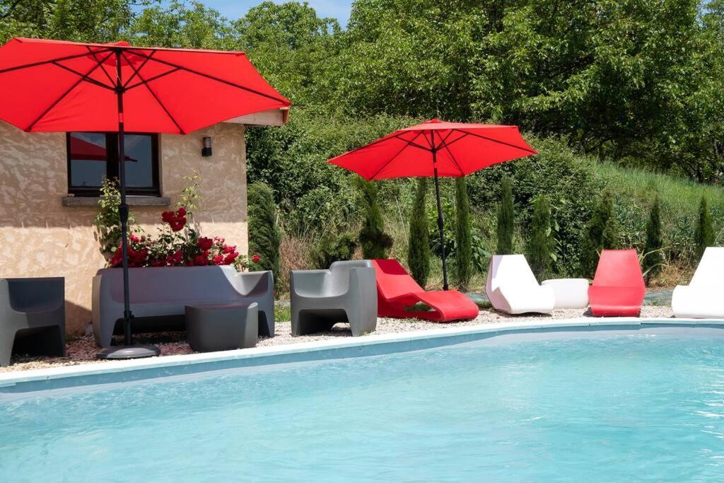 Combe Jolie Clim, Piscine & Jacuzzi Villa Saint-Vincent-de-Cosse Екстериор снимка